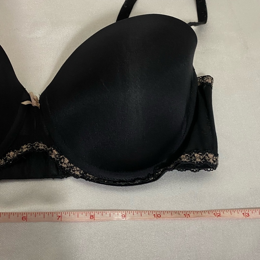 Bra wired black womens euc 34B - Picture 2 of 4